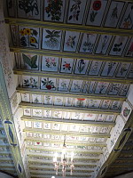 Chateau de Mauriac (50), Chambre de l'herbier, Plafond